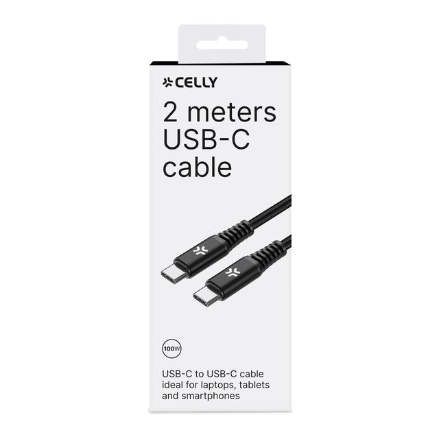=>>C TO C CABLE 100W 2MT BK