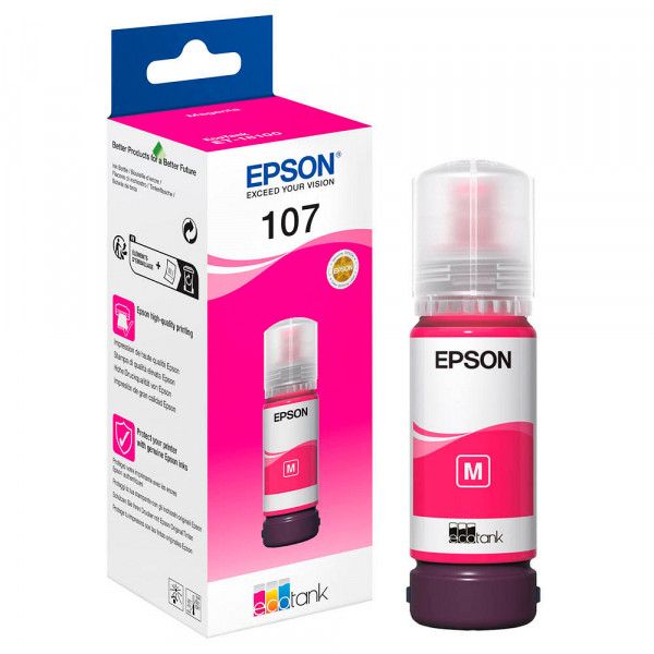 Epson EcoTank 107 - 70 ml - magenta - originale - ricarica inchiostro - per Eco…