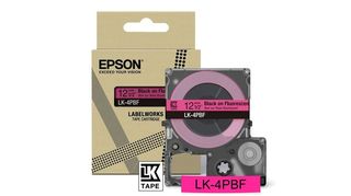 Epson LabelWorks LK-4PBF - Black on fluorescent - Rotolo (1,2 cm x 5 m) 1 casse…