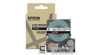 Epson LabelWorks LK-5TBJ - Black on matte clear - Rotolo (1,8 cm x 8 m) 1 casse…