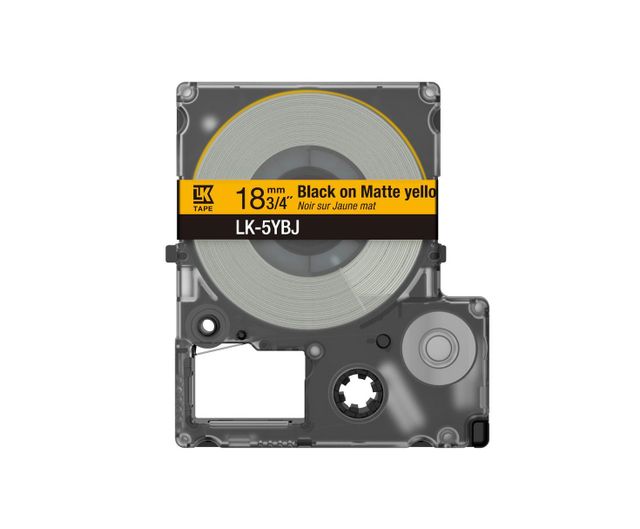 Epson LabelWorks LK-5YBJ - Black on matte yellow - Rotolo (1,8 cm x 8 m) 1 cass…