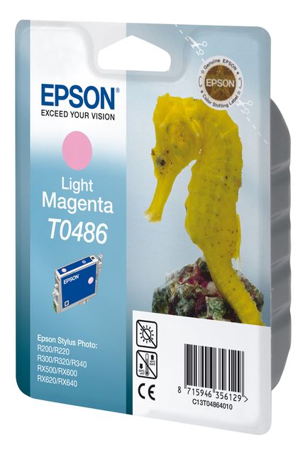 Epson T0486 - 13 ml - magenta chiaro - originale - blister con radiofrequenza /…