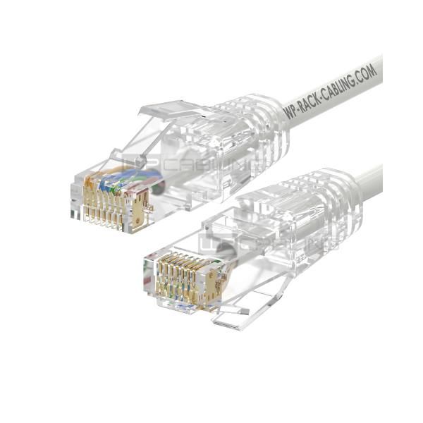 PATCH CORD SLIM U/UTP CAT.6A 4X2X28AWG CONDUTTORE A TREFOLO GUAINA LSHF COLORE …