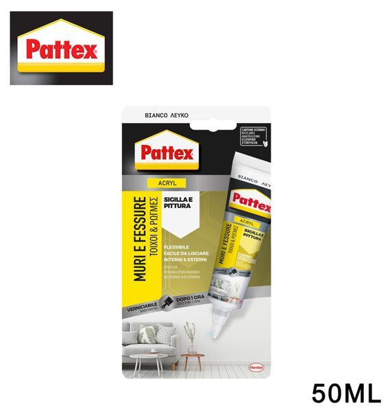 PATTEX SILICONE 50ML MURI E FESSURE ART 2813664 BL1