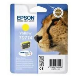 Epson T0714 - 5.5 ml - giallo - originale - blister con allarme a radiofrequenz…