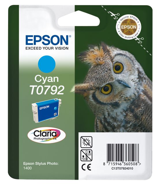 Epson T0792 - 11 ml - ciano - originale - blister con radiofrequenza / allarme …