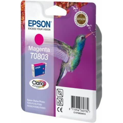 Epson T0803 - 7.4 ml - magenta - originale - blister - cartuccia d'inchiostro -…