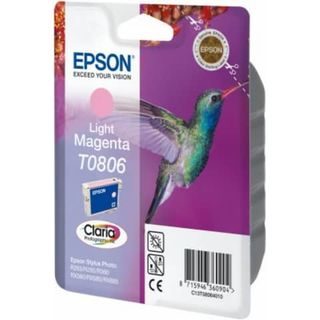 Epson T0806 - 7.4 ml - magenta chiaro - originale - blister - cartuccia d'inchi…