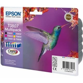 Epson T0807 Multipack - Confezione da 6 - 44.4 ml - nero, giallo, ciano, magent…