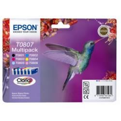 Epson T0807 Multipack - Nero, giallo, ciano, magenta, magenta chiaro, cyan chia…