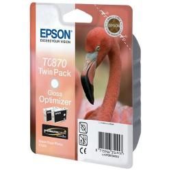 Epson T0870 - Confezione da 2 - 11.4 ml - brillante - originale - blister con r…