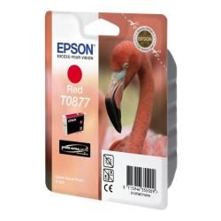 Epson T0877 - 11.4 ml - rosso - originale - blister - cartuccia d'inchiostro - …