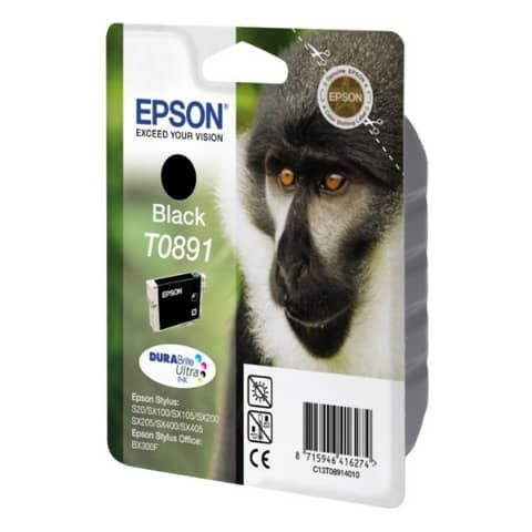 Epson T0891 - 5.8 ml - nero - originale - blister - cartuccia d'inchiostro - pe…