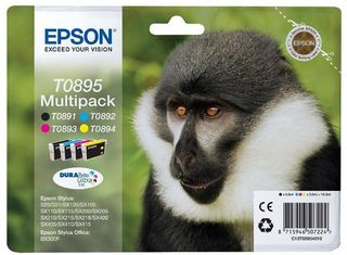 Epson T0895 Multipack - Confezione da 4 - nero, giallo, ciano, magenta - origin…