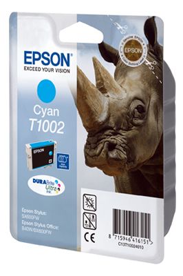 Epson T1002 - 11.1 ml - ciano - originale - blister con radiofrequenza / allarm…