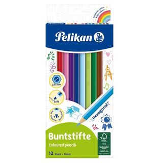 PELIKAN CF12 MATITE COLORATE ESAGONALI- ASS