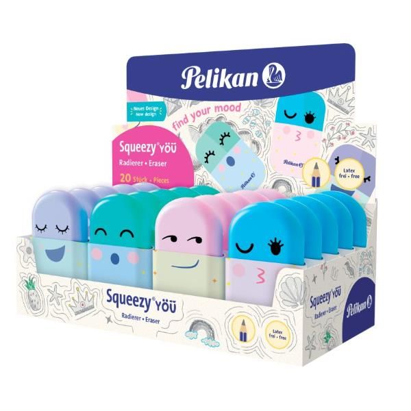 PELIKAN ESP20 GOMMA SQUEEZY ASSORTITI