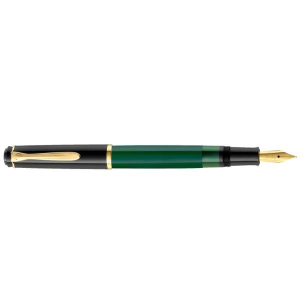 PELIKAN STILO M251 PENNA STILOGRAFICA FUSTO VERDE/NERO INCHIOSTRO IN FLACONE BL…