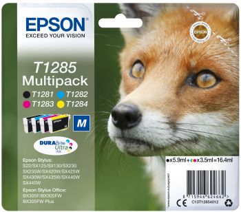 Epson T1285 Multipack - Confezione da 4 - 16.4 ml - nero, giallo, ciano, magent…