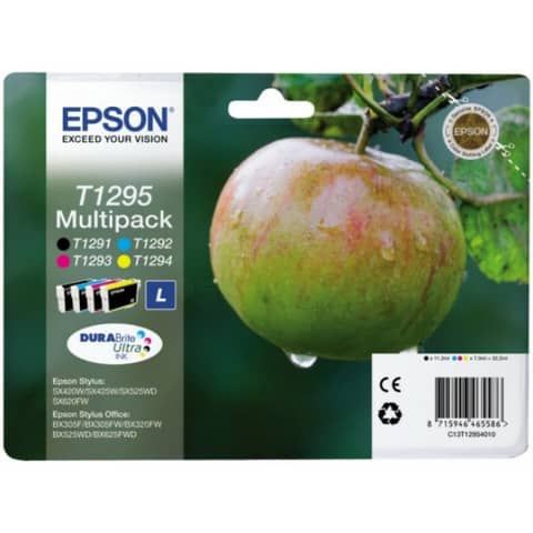 Epson T1295 Multipack - Confezione da 4 - 32.2 ml - taglia L - nero, giallo, ci…