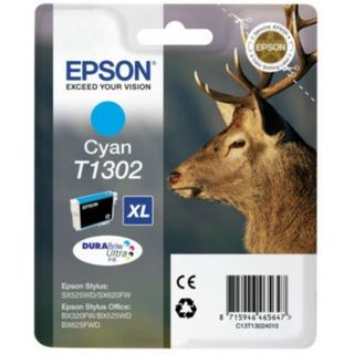Epson T1302 - 10.1 ml - ciano - originale - blister con radiofrequenza / allarm…
