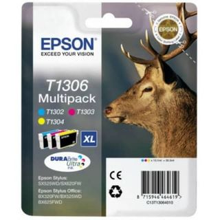 Epson T1306 Multipack - Confezione da 3 - 30.3 ml - XL - giallo, ciano, magenta…