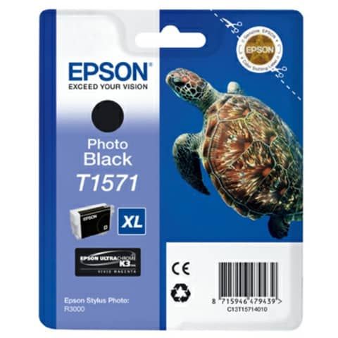 Epson T1571 - 25.9 ml - nero per foto - originale - blister - cartuccia d'inchi…