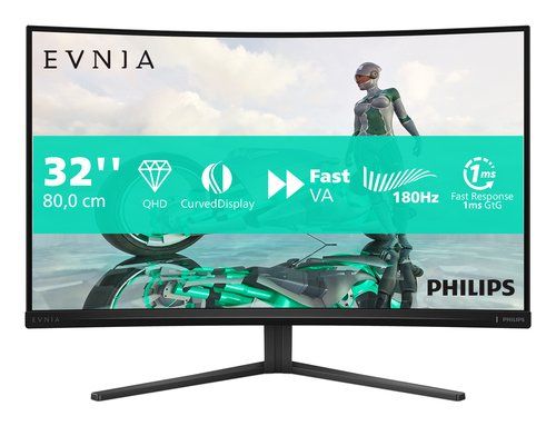 PHILIPS EVNIA 32M2C3500L/00 GAMING 31.5" CURVO QUAD HD 2560 x 1440 300 CD/mq CO…