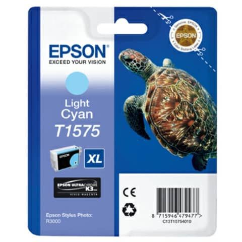 Epson T1575 - 25.9 ml - cyan chiaro - originale - blister - cartuccia d'inchios…