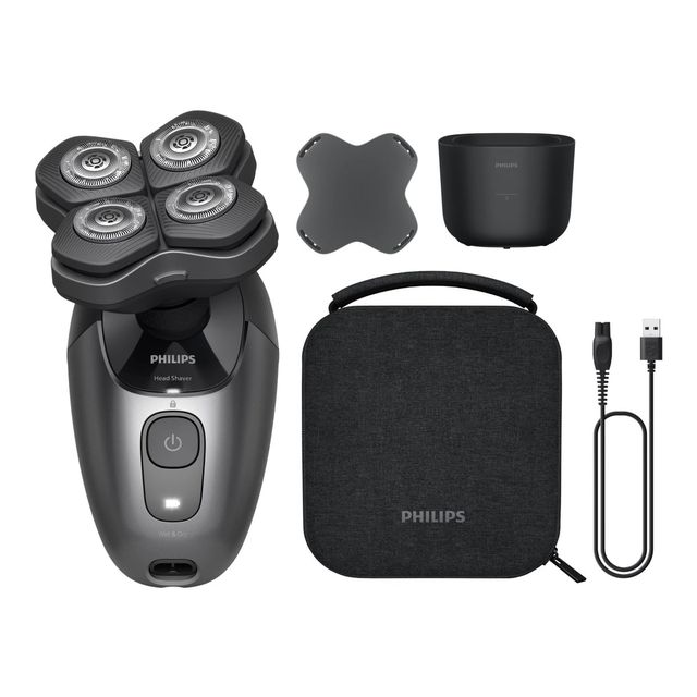 PHILIPS HS7980/15 HEAD SHAVER PRO SERIE 7000 RASOIO ELETTRICO PER LA TESTA RICA…
