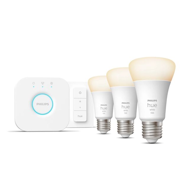PHILIPS HUE WHITE STARTER KIT BRIDGE + 3