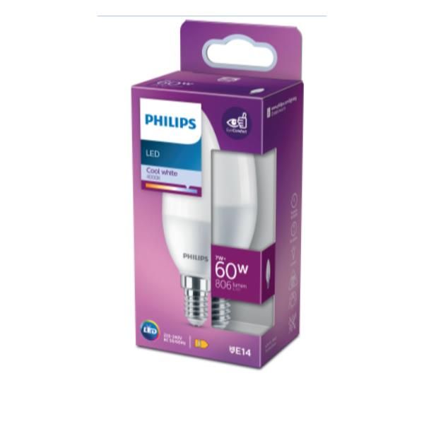 PHILIPS LED CANDELA/ OLIVA 60W E14 4000K