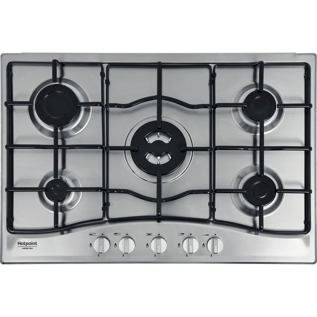 PIANO COTTURA A GAS HOTPOINT 75CM - GRIGLIE SMALTATE (PCN 752 T/IX/HAR)
