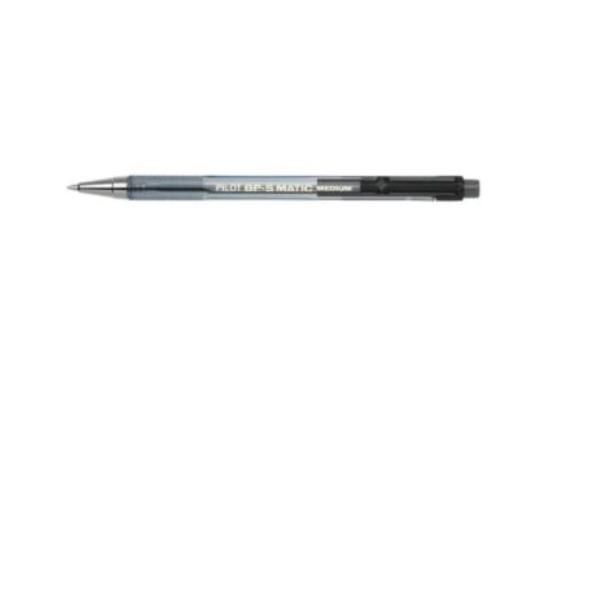 PILOT BP-S MATIC PENNA A SFERA A SCATTO NERO PUNTA CONICA 1mm CONF 12Pz.