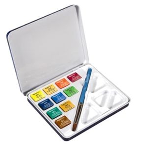 Acquerelli Aquafine - colori assortiti - Daler Rowney - scatola metallo 10 acqu…