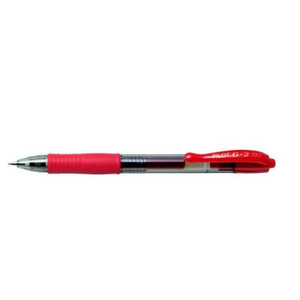 PILOT G-2 PENNA ROLLER A SCATTO PUNTA 0.7 mm COLORE ROSSO CONF. 12 Pz.