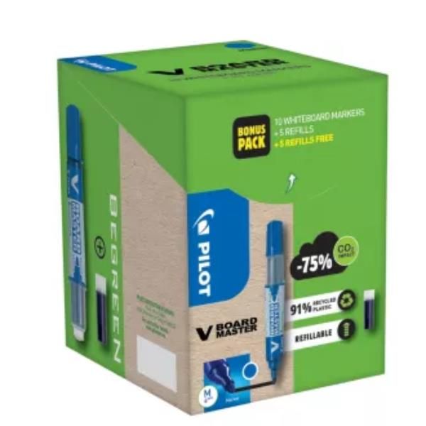 PILOT GREENPACK PENNARELLO RICARICABILE PER LAVAGNE VBOARD PUNTA TONDA 2.3/6 mm…
