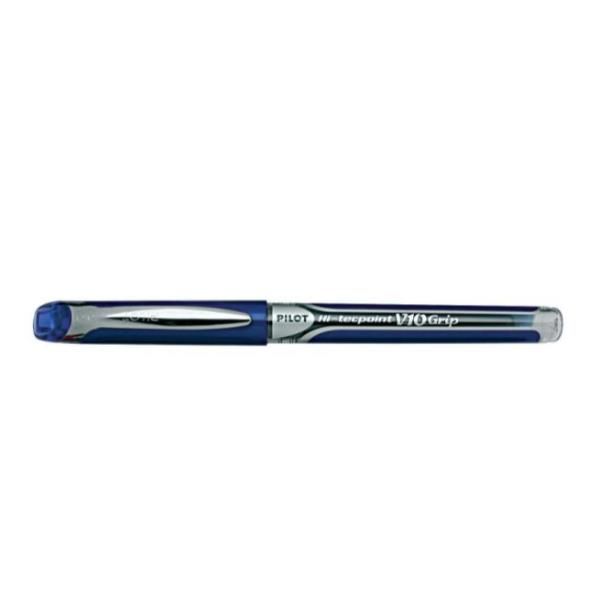 PILOT HI-TECPOINT V10 GRIP PENNA ROLLER PUNTA 1 mm COLORE BLU CONF. 12 Pz.