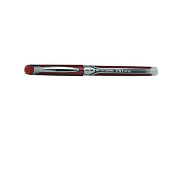 PILOT HI-TECPOINT V10 GRIP PENNA ROLLER PUNTA 1 mm COLORE ROSSO CONF. 12 Pz.