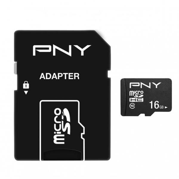 PNY Performance Plus - Scheda di memoria flash - 16 GB - Class 10 - microSDHC
