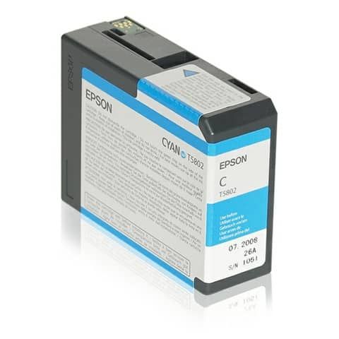 Epson T5802 - 80 ml - ciano - originale - cartuccia d'inchiostro - per Stylus P…