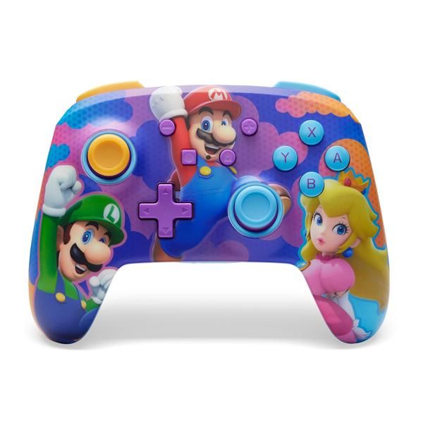 POWERA COLOR SPLASH NINTENDO SWITCH OLED NINTENDO SWITCH LITE CONTROLLER WIRELE…