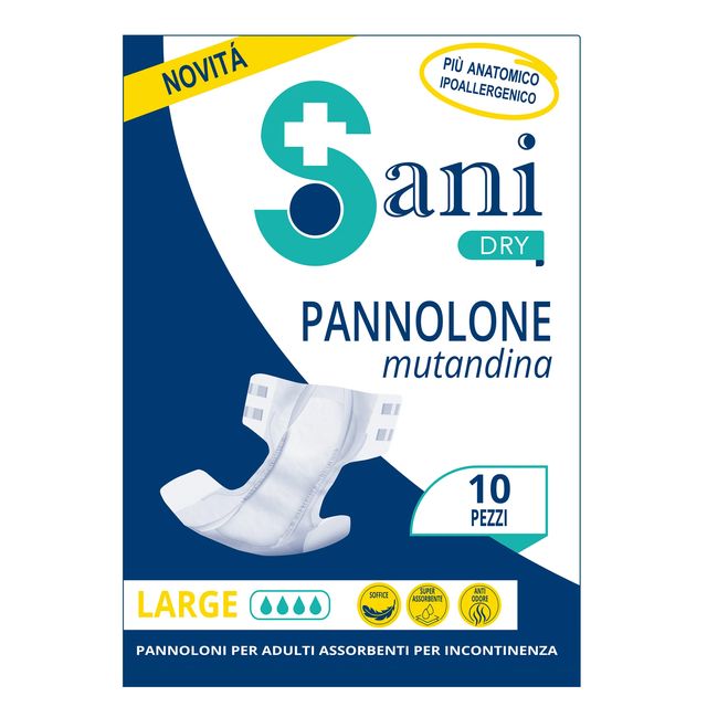 PREORDINE - SANI DRY - PANNOLONE MUTANDINA PER INCONTINENZA PER ADULTI - TAGLIA…