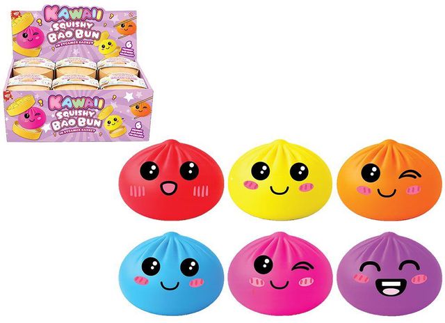 PREORDINE KAWAII SQUISHY BAO BUN FLUO 6CM 06/07/2026