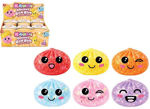 PREORDINE KAWAII SQUISHY BAO BUN GLITTER 6CM 31/07/2026