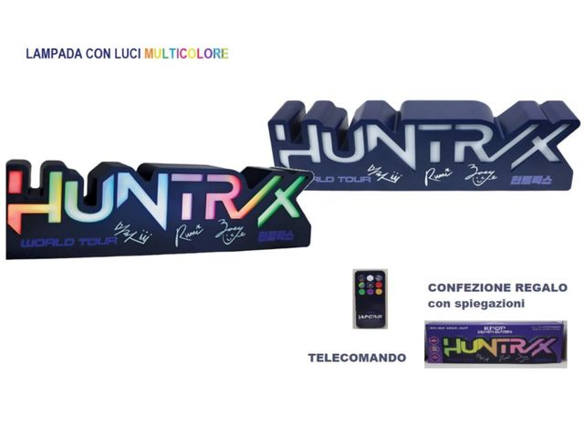 PREORDINE KPOP DEMON HUNTERS - LAMPADA LED 3D CON LUCE VARIOPINTA * SETTEMBRE