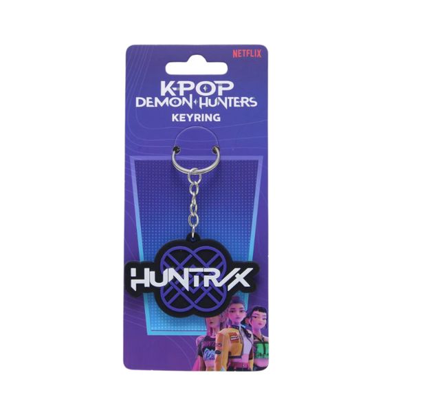 PREORDINE KPOP DEMON HUNTERS - PORTACHIAVI IN GOMMA 2D CON LOGO * SETTEMBRE