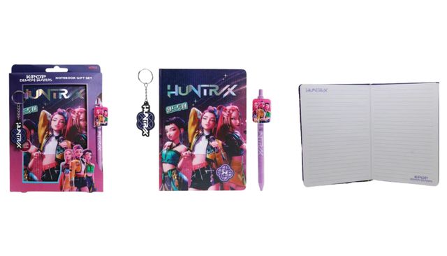 PREORDINE KPOP DEMON HUNTERS - SET CON QUADERNO A5 + PENNA+P.CHIAVI SAGOMATO * …