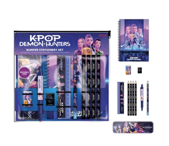 PREORDINE KPOP DEMON HUNTERS - SET DELUXE:NOTEBOOK A5/ASTUCCIO METAL*FINE GIUGNO