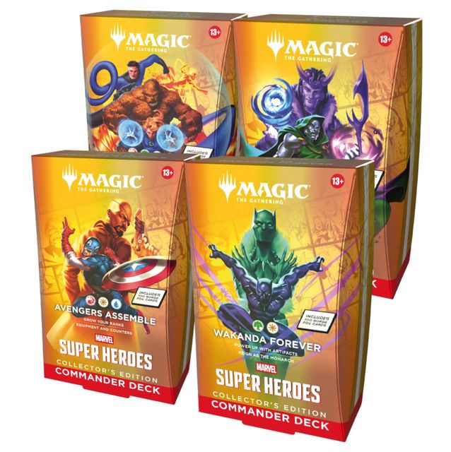 PREORDINE MAGIC THE GATHERING BOX COMMANDER DECK - MARVEL SUPER HEROES (4 MAZZI…